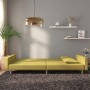 Sofá cama de 2 plazas con dos almohadas tela verde de , Sofás - Ref: Foro24-375905, Precio: 252,99 €, Descuento: %