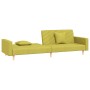 Sofá cama de 2 plazas con dos almohadas tela verde de , Sofás - Ref: Foro24-375905, Precio: 251,34 €, Descuento: %