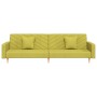 Sofá cama de 2 plazas con dos almohadas tela verde de , Sofás - Ref: Foro24-375905, Precio: 252,99 €, Descuento: %