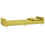 Sofá cama de 2 plazas con dos almohadas tela verde de , Sofás - Ref: Foro24-375905, Precio: 252,99 €, Descuento: %