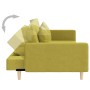 Sofá cama de 2 plazas con dos almohadas tela verde de , Sofás - Ref: Foro24-375905, Precio: 252,99 €, Descuento: %