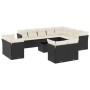 Gartensofa- und Kissenset 13-teilig aus schwarzem synthetischem Rattan von , Gartensets - Ref: Foro24-3250375, Preis: 838,38 ...