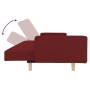 2-seater sofa bed with two pillows in wine-colored fabric by , Sofas - Ref: Foro24-375746, Price: 250,12 €, Discount: %