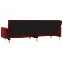 2-Sitzer-Schlafsofa mit zwei Kissen aus weinrotem Stoff von , Sofas - Ref: Foro24-375746, Preis: 251,15 €, Rabatt: %