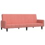 Sofá cama de 2 plazas terciopelo rosa de , Sofás - Ref: Foro24-375778, Precio: 216,99 €, Descuento: %