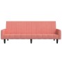 Sofá cama de 2 plazas terciopelo rosa de , Sofás - Ref: Foro24-375778, Precio: 216,99 €, Descuento: %