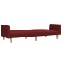 2-Sitzer-Schlafsofa aus rotem Stoff von , Sofas - Ref: Foro24-375790, Preis: 245,93 €, Rabatt: %