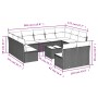 Garden sofa set 12 pieces with black synthetic rattan cushions by , Garden sets - Ref: Foro24-3250195, Price: 622,50 €, Disco...