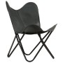 Gray Genuine Leather Children's Butterfly Chair by , Armchairs - Ref: Foro24-246386, Price: 72,99 €, Discount: %