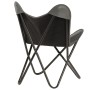 Gray Genuine Leather Children's Butterfly Chair by , Armchairs - Ref: Foro24-246386, Price: 72,99 €, Discount: %