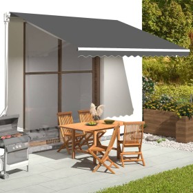 Replacement fabric for anthracite gray awning 4x3.5 m by , Awnings - Ref: Foro24-311948, Price: 64,55 €, Discount: %