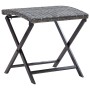 Gray synthetic rattan folding stool by , Outdoor ottomans - Ref: Foro24-45773, Price: 43,22 €, Discount: %