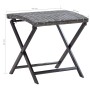 Gray synthetic rattan folding stool by , Outdoor ottomans - Ref: Foro24-45773, Price: 43,22 €, Discount: %