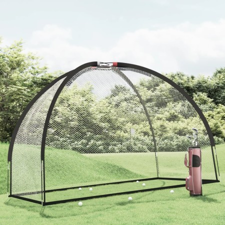 Black polyester golf training net 300x150x210 cm by , Golf learning material - Ref: Foro24-93752, Price: 87,99 €, Discount: %