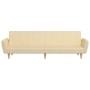 Sofá cama de 2 plazas tela color crema de , Sofás - Ref: Foro24-375855, Precio: 245,94 €, Descuento: %