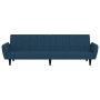 2-Sitzer-Schlafsofa aus blauem Samt von , Sofas - Ref: Foro24-375857, Preis: 242,99 €, Rabatt: %