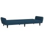 2-Sitzer-Schlafsofa aus blauem Samt von , Sofas - Ref: Foro24-375857, Preis: 242,99 €, Rabatt: %