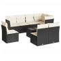 8-piece garden sofa set with black synthetic rattan cushions by , Garden sets - Ref: Foro24-3249605, Price: 516,99 €, Discoun...