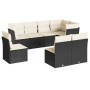 8-piece garden sofa set with black synthetic rattan cushions by , Garden sets - Ref: Foro24-3249595, Price: 476,56 €, Discoun...