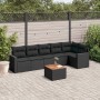 7-piece garden dining set with black synthetic rattan cushions by , Garden sets - Ref: Foro24-3224130, Price: 434,15 €, Disco...