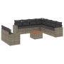 Set mit 10 Gartensofas mit Kissen synthetisches Rattangrau von , Gartensets - Ref: Foro24-3224191, Preis: 703,12 €, Rabatt: %