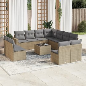 Garden sofa set 12 pieces and brown synthetic rattan cushions by , Garden sets - Ref: Foro24-3219129, Price: 781,18 €, Discou...