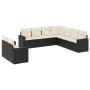 Set aus 8-teiligen Gartensofas und Kissen Kunstrattan schwarz von , Gartensets - Ref: Foro24-3219136, Preis: 586,81 €, Rabatt: %