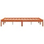 Estructura de cama madera maciza pino marrón cera 120x200 cm de , Camas y somieres - Ref: Foro24-844854, Precio: 81,29 €, Des...