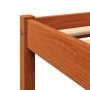 Estructura de cama madera maciza pino marrón cera 120x200 cm de , Camas y somieres - Ref: Foro24-844854, Precio: 81,29 €, Des...