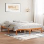 Estructura de cama madera maciza pino marrón cera 160x200 cm de , Camas y somieres - Ref: Foro24-844863, Precio: 85,99 €, Des...