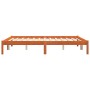 Estructura de cama madera maciza pino marrón cera 160x200 cm de , Camas y somieres - Ref: Foro24-844863, Precio: 85,99 €, Des...