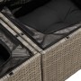 Garden sofa with cushions, 2 seats, synthetic gray rattan by , Outdoor sofas - Ref: Foro24-366145, Price: 194,39 €, Discount: %