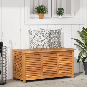 Solid acacia wood garden storage box 113x50x56 cm by , Outdoor storage boxes - Ref: Foro24-365841, Price: 188,99 €, Discount: %