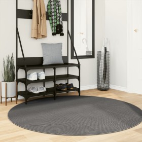 Short-haired Scandinavian style IZA anthracite rug Ø 160 cm by , Rugs - Ref: Foro24-375436, Price: 64,99 €, Discount: %