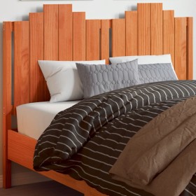 Wax brown solid pine wood bed headboard 135 cm by , Headboards and footboards - Ref: Foro24-844283, Price: 56,99 €, Discount: %