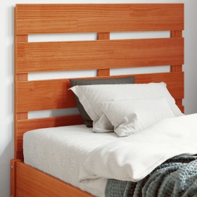 Cabecero de cama madera maciza de pino marrón cera 90 cm de , Cabeceros y pies de cama - Ref: Foro24-844442, Precio: 33,99 €,...