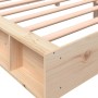 Estructura de cama de madera maciza de pino 200x200 cm de , Camas y somieres - Ref: Foro24-3211836, Precio: 226,77 €, Descuen...