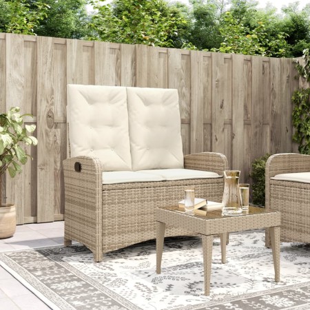 Gartensessel mit beigen Kissen aus synthetischem Rattan von , Gartenbänke - Ref: Foro24-368219, Preis: 174,99 €, Rabatt: %