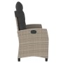 Reclining garden armchair with gray synthetic rattan cushions by , garden benches - Ref: Foro24-368231, Price: 194,34 €, Disc...