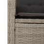 Reclining garden armchair with gray synthetic rattan cushions by , garden benches - Ref: Foro24-368231, Price: 194,34 €, Disc...