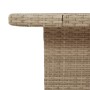 Synthetic rattan garden table with acacia wood in beige, measuring 80x80x71 cm. by , Garden tables - Ref: Foro24-368271, Pric...