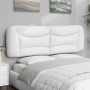 White synthetic leather padded bed headboard 160 cm by , Headboards and footboards - Ref: Foro24-374596, Price: 81,09 €, Disc...