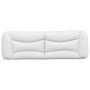 Cabecero de cama acolchado cuero sintético blanco 160 cm de , Cabeceros y pies de cama - Ref: Foro24-374596, Precio: 86,36 €,...