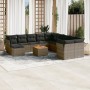 Set mit 12 Gartensofas mit Kissen synthetisches Rattangrau von , Gartensets - Ref: Foro24-3223981, Preis: 707,99 €, Rabatt: %