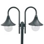 Garden street lamp with 2 dark green aluminum lights E27 220 cm by , Outdoor lighting - Ref: Foro24-44217, Price: 118,29 €, D...