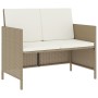 Set comedor de jardín 6 pzas con cojines ratán sintético beige de , Muebles de jardín - Ref: Foro24-363399, Precio: 300,03 €,...