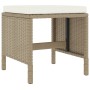 Set comedor de jardín 6 pzas con cojines ratán sintético beige de , Muebles de jardín - Ref: Foro24-363399, Precio: 300,03 €,...