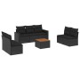 8-teiliges Gartensofa-Set und schwarze synthetische Rattankissen von , Gartensets - Ref: Foro24-3224074, Preis: 443,89 €, Rab...