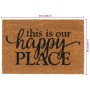 Tufted coconut fiber doormat 40x60 cm by , Doormats - Ref: Foro24-155612, Price: 14,99 €, Discount: %