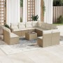 12-piece garden sofa set and brown synthetic rattan cushions by , Garden sets - Ref: Foro24-3219128, Price: 917,64 €, Discoun...